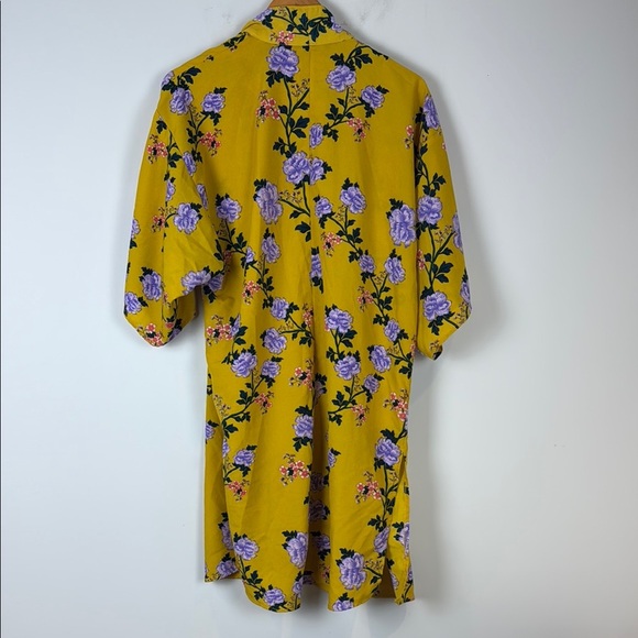 Cotton-On Floral Yellow Kimono Jacket Size Extra Small - Picture 3 of 5